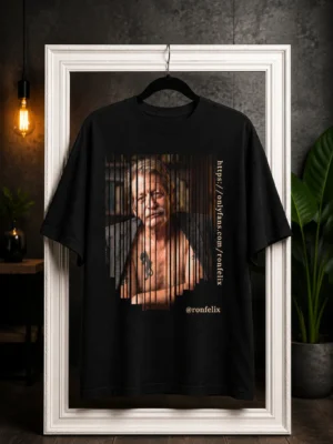 RONFELIX Exclusive Portrait Premium Oversized T-Shirt | Unisex Graphic Cotton Tee