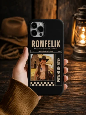 RONFELIX Power of Love Vintage Premium Matte Phone Case | Shockproof Mobile Cover
