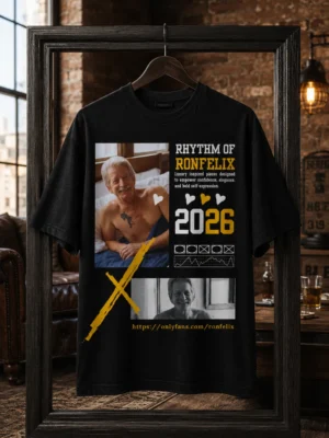 RONFELIX Rhythm of 2026 Premium Oversized T-Shirt | Unisex Graphic Cotton Tee