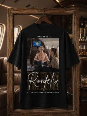 RONFELIX Freedom Premium Oversized T-Shirt | Unisex Graphic Cotton Tee