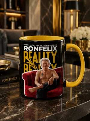 RONFELIX Reality Premium Ceramic Coffee Mug | Motivational Printed Tea & Coffee Mug (330ml)